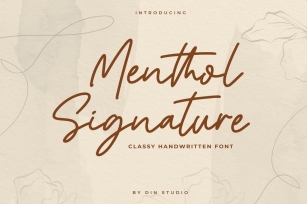 Menthol Signature Font Download