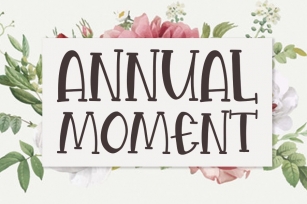 Annual Moment Font Download