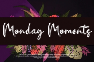Monday Moments Font Download