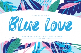 Blue Love Font Download