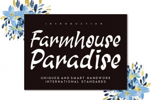 Farmhouse Paradise Font Download