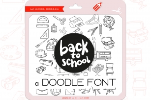 Back to School Doodles - Dingbats Font Font Download