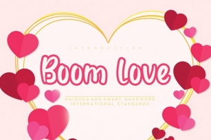 Boom love Font Download