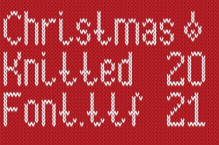 Christmas Knitted Font Version 3.0 Font Download