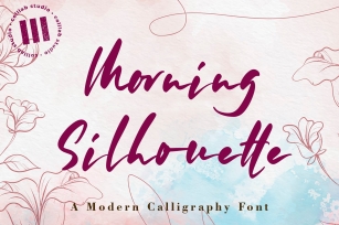 Morning Silhouette - A Modern Calligraphy Font Font Download