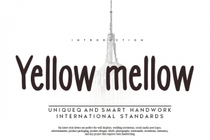 Yellow mellow Font Download