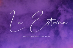 La Estroma - Handwritten Font Font Download