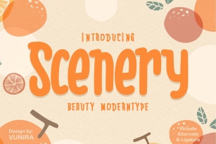 Scenery | Beauty Moderntype Font Download
