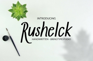 Rushelck - Handwritten Font Download