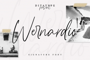 Wernardio-Modern Handwritten Font Font Download