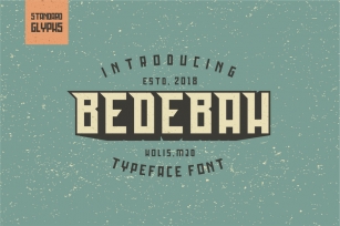 Bedebah Typeface Font Download