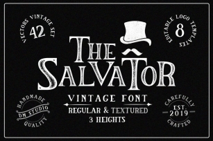 The Salvator - Vintage Font Package Font Download