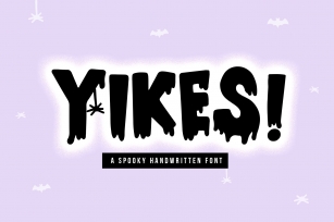 Yikes - A Dripping Halloween Font Font Download