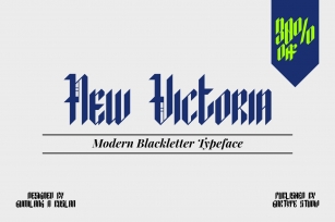 New Victoria - Modern Blackletter Font Font Download