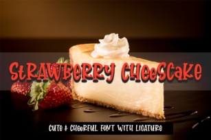 Strawberry Cheesecake Font Download