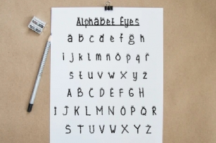 Alphabet Eyes Font Download