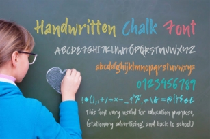 Handwritten Chalk Font Download