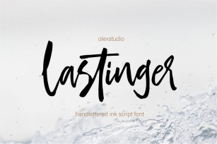 LASTINGER - Handlettered Font Download
