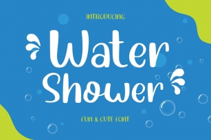 Water Shower - Cute Font Font Download