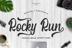 Rocky Run Bold Script font Font Download
