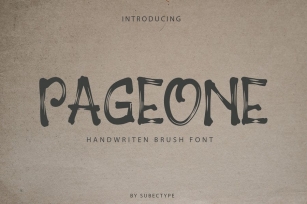 Pageone Font Download
