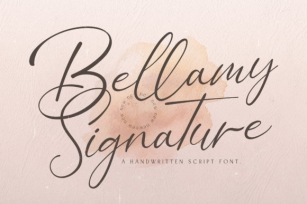 Bellamy Signature Font Download