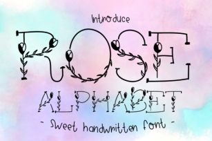 Rose Alphabet Font Download