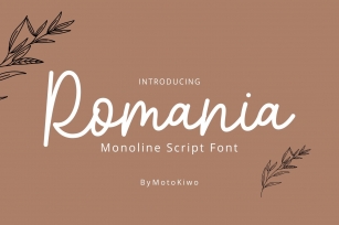 Romania, monoline script font Font Download