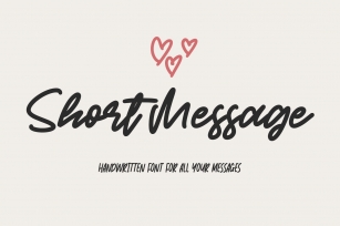 Short Message | Handwritten Font Font Download