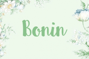 Bonin Font Download