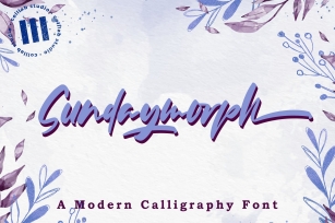 Sundaymorph - A Modern Calligraphy Font Font Download