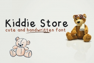 Kiddie Store - cute and handwritten font Font Download