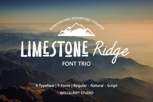 Limestone Ridge - Trio Adventure Font Font Download