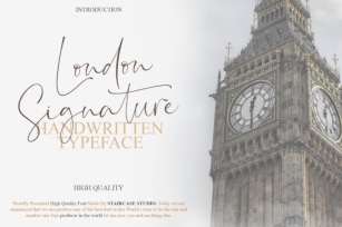 London Signature Font Download