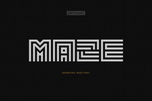 Geometric Maze Font Font Download