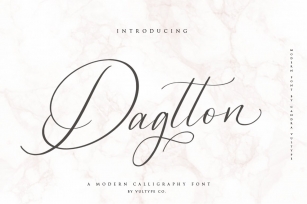 Dagtton - Wedding Calligraphy Font Font Download