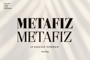 Metafiz - An elegant font Font Download