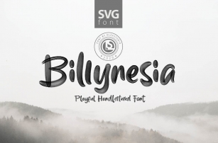 BILLYNESIA - SVG Font Font Download