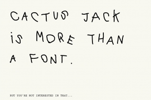 Cactus Jack Font Font Download