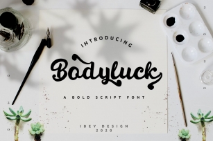 Bodyluck Bold script Font Download