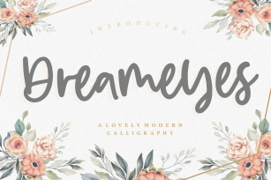 Dreameyes Lovely Modern Calligraphy Font Font Download