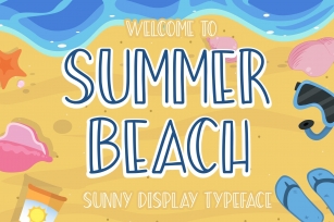 Summer Beach Sunny Display Typeface Font Download