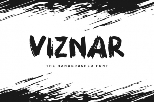 Viznar - The Handbrushed Font Font Download