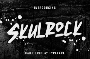 Skulrock Hard Display Typeface Font Download
