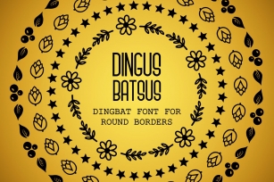 Dingus Batsus, a dingbat font for making borders Font Download