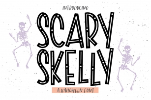 SCARY SKELLY a Halloween Display Font Font Download