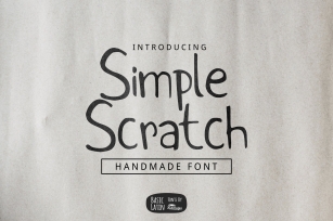 Simple Scratch Font Font Download
