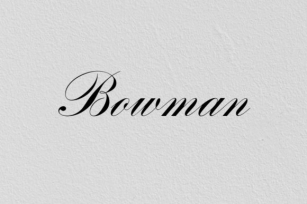 Bowman Font Download