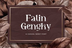 Fatin Gengky - Casual Serif Font Font Download