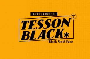 Tesson Black Serif Font Download